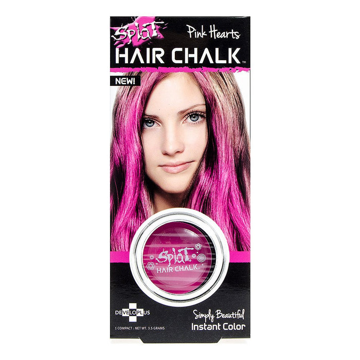 Splate Hair Chalk, Pink Hearts,0.12 Oz.