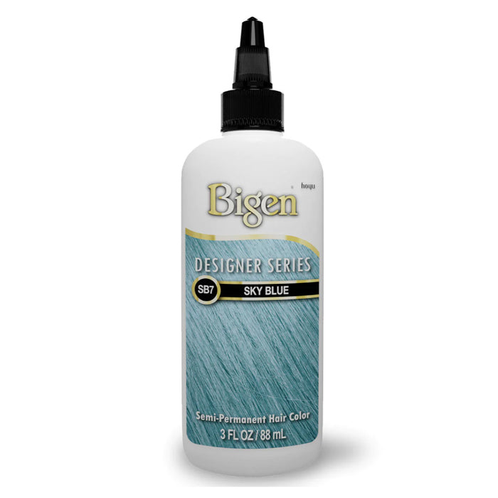 Bigen Designer Series Semi Permanent Hair Color SB7, SKY Blue