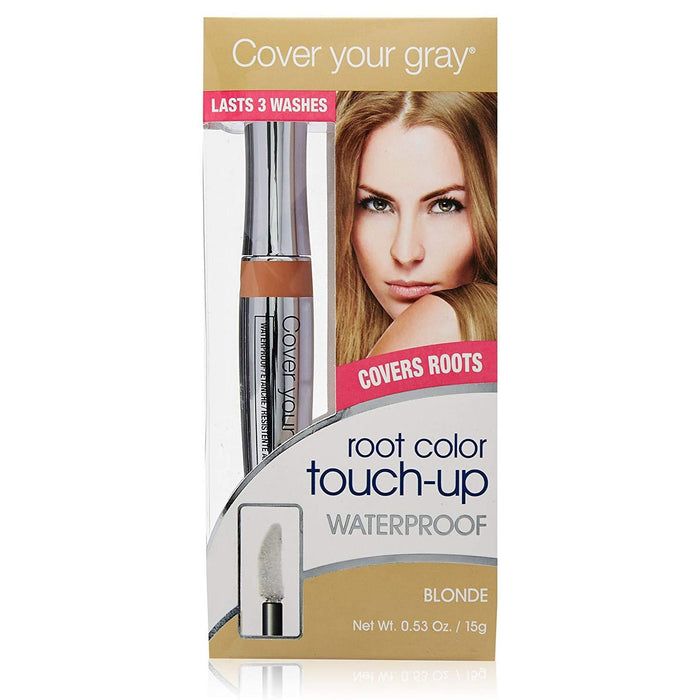 Cover Your Gray Waterproof Root Color Touch Up Blonde, 0.53 Oz.