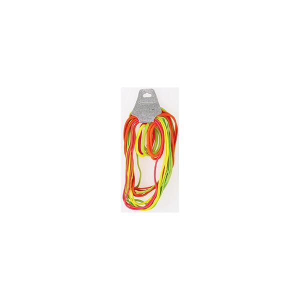 Headwrap Elastic Holder Two Sizes Neon, 12/PK