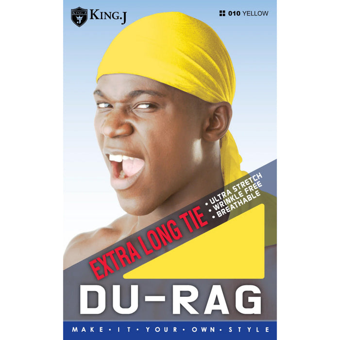 King.J Du Rag Extra Long, Yellow