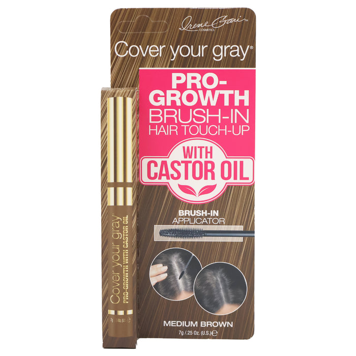 Cover Your Gray Pro-Growth Brush-in Hair Touch-up Medium Brown, 0.25 Oz