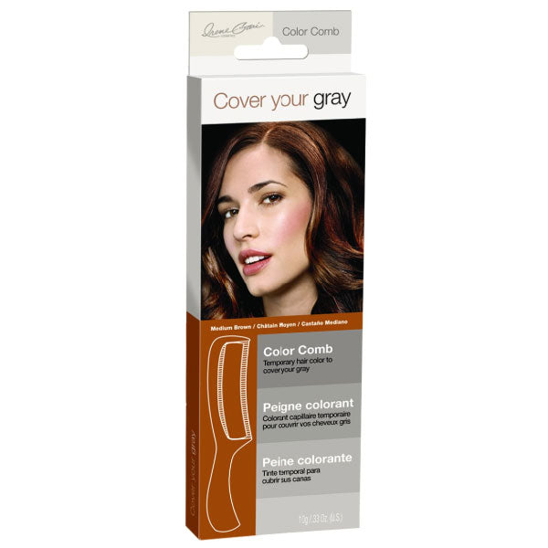 Cover Your Gray Color Comb Medium Brown 0.33 Oz