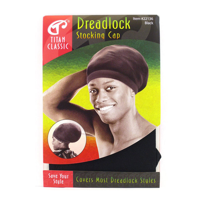 Titan Dreadlock Stocking Cap Expandable, breathable, stretchable, comfortable fabric, fabric, covers hair style.