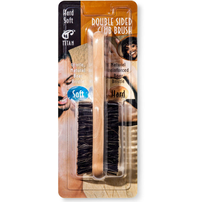 Titan Classic Double Sided Club Hair Brush Natural