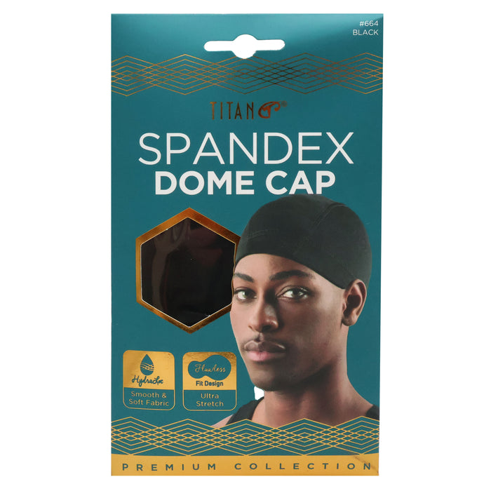 Titan Spandex Dome Cap Black