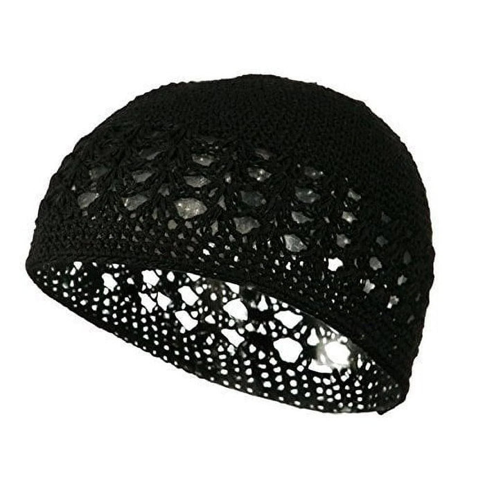 Titan Classic Cotton Kufi Cap, Black