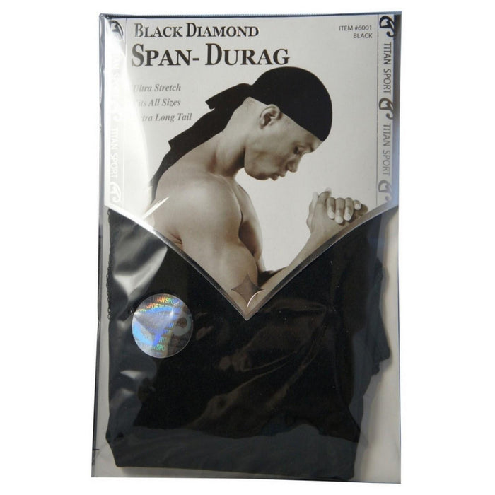 Titan Sport Diamond Spandex Durag Black