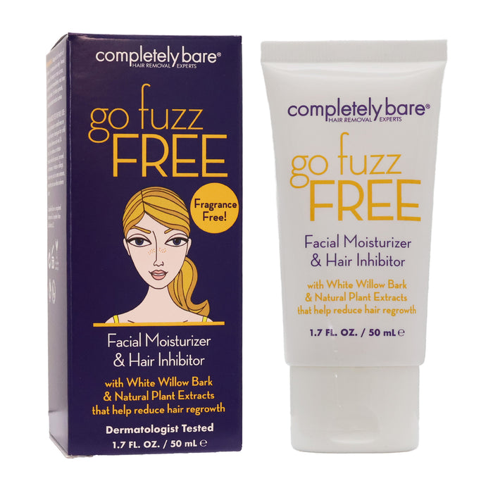 Completely Bare Go Fuzz Free Facial Moisturizer Hair Inhibitor, 1.7 Oz.