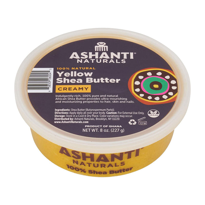 Ashanti Naturals Yellow Shea Butter Creamy 8 Oz.