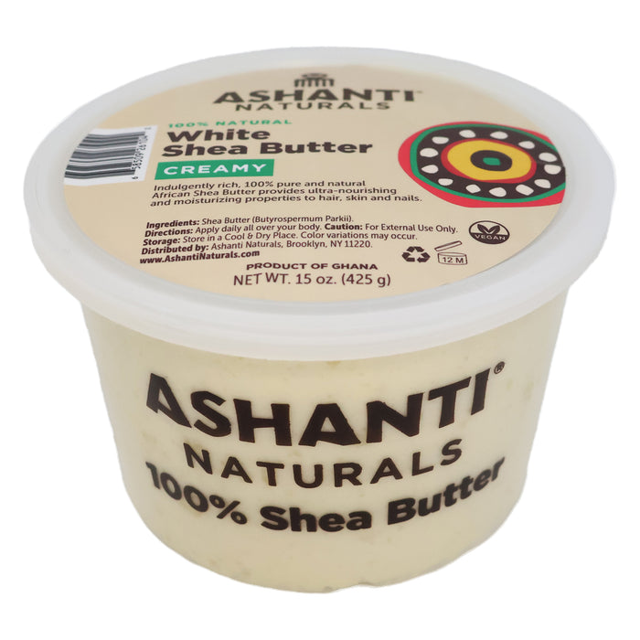 Ashanti Naturals White Shea Butter Creamy, 15 Oz.