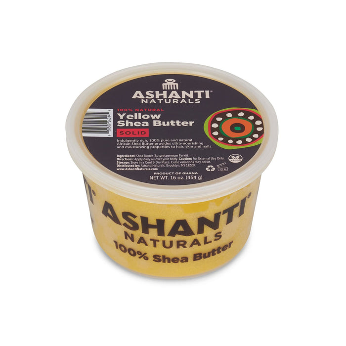 Ashanti Naturals Yellow Shea Butter Solid 16 Oz.