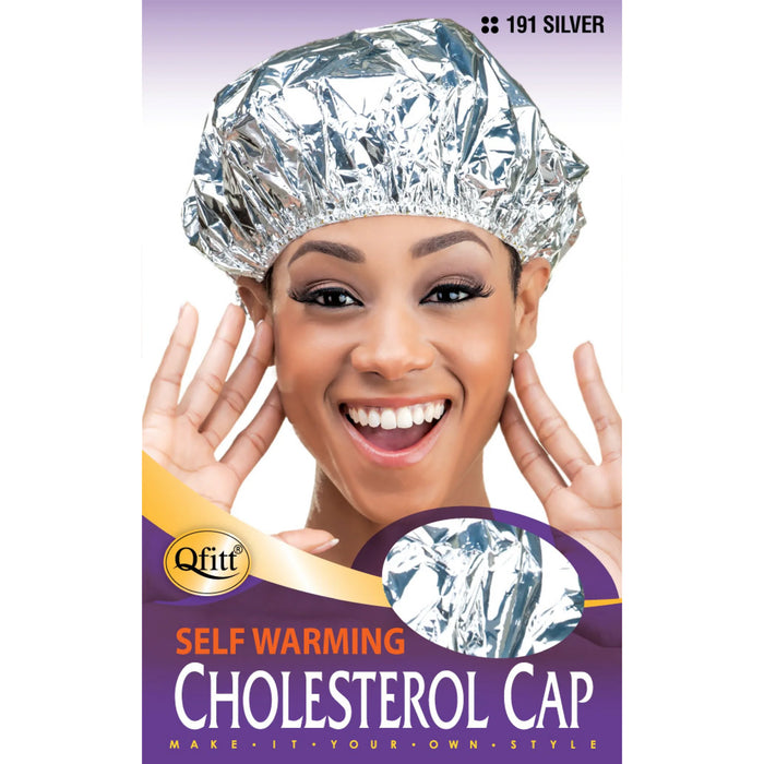 Qfitt Cholesterol Hair Cap, Self Warming, Silver