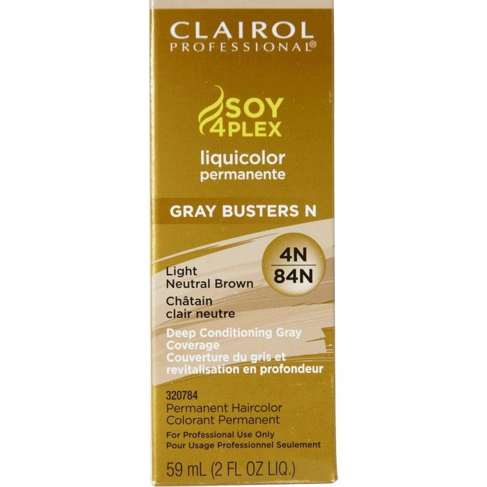 Clairol Professional Liquicolor 4NN/84N Light Neutral Brown, 2 Oz.
