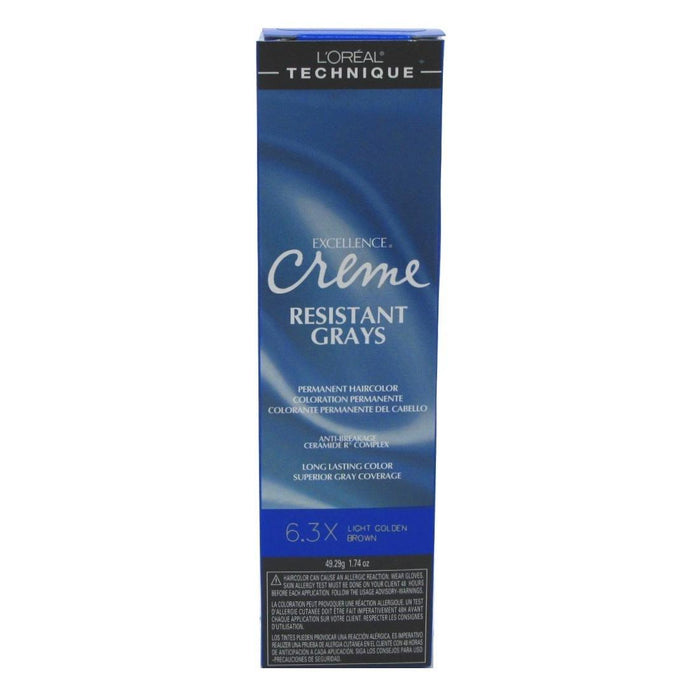Loreal Excel Creme Resist6.3X Light Golden Brown 1.74 Oz.