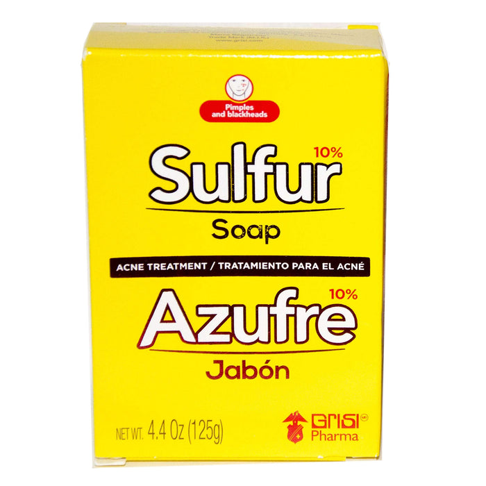 Grisi 10% Sulfur Soap for Acne Treatment - 4.4 Oz.
