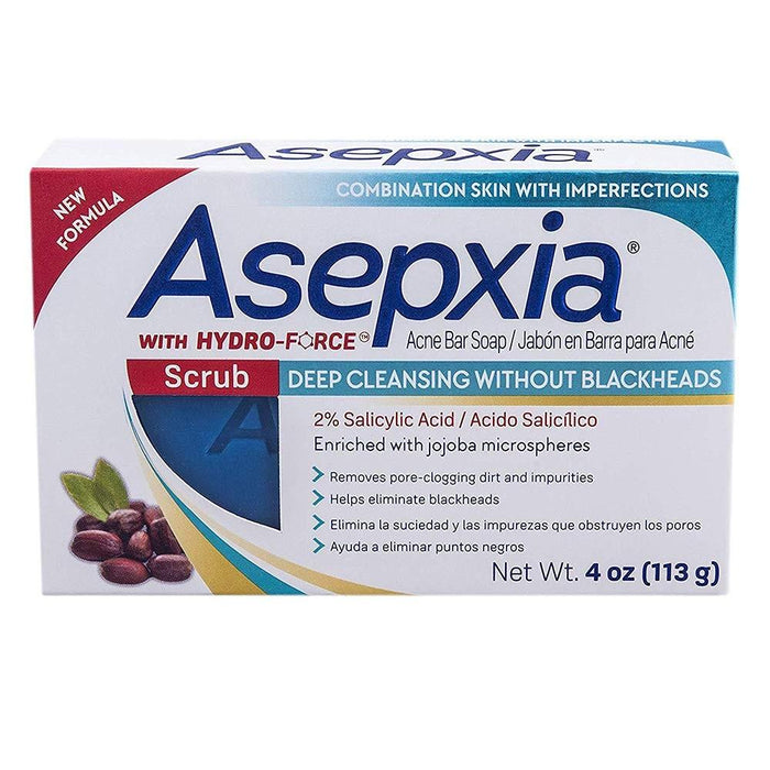 Asepxia Scrub Soap Bar For Combination Skin 4 Oz