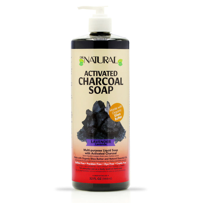 Dr.Naturals Characoal Lavender Soap 32. Oz.