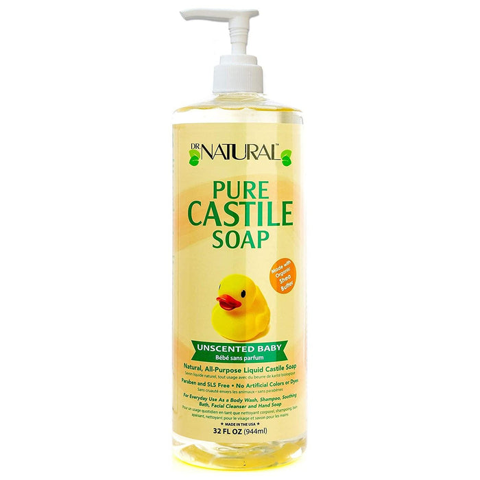 Dr. Natural's Unscented Baby Soap 16 Oz.
