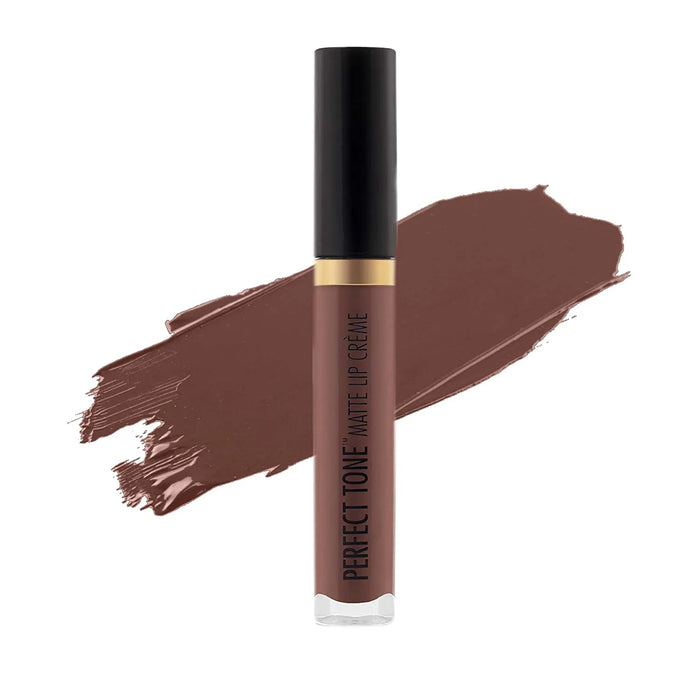 Black Radiance Perfect Tone Matte Liquid Lipstick Lip Creme, Naughty Brown