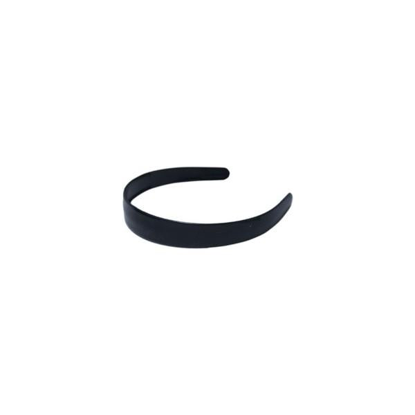Headband Plastic Medium Black 1", 3/PK