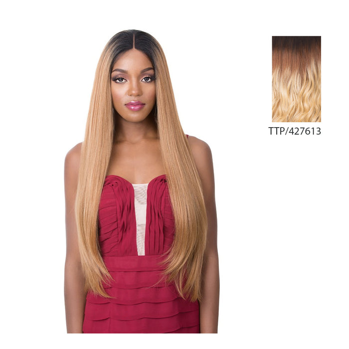 100 Percent Round Human Hair, Full Lace Mix,Ttmedium Brown Base With Strawberry Blonde Highlights/613