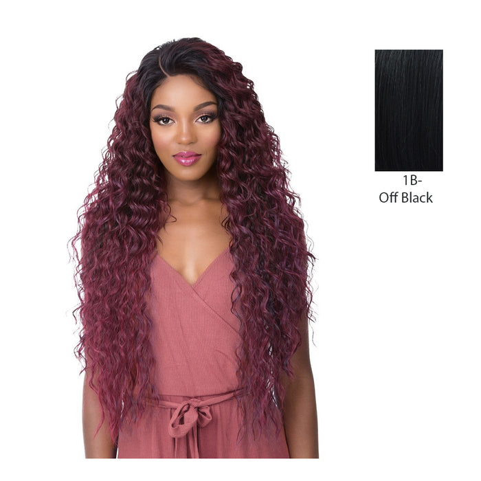 100 Percent Human Hair Blend Wig 360 Circular Frontal Lace Wig,Off Black