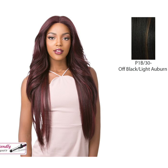 Human Hair 360 All Round Deep Lace Wig,Mix Off Black/Light Auburn