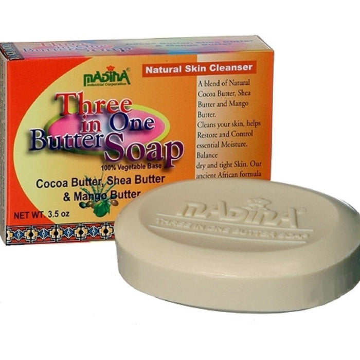 Madina Three In One Butter Soap, 3.5 Oz.