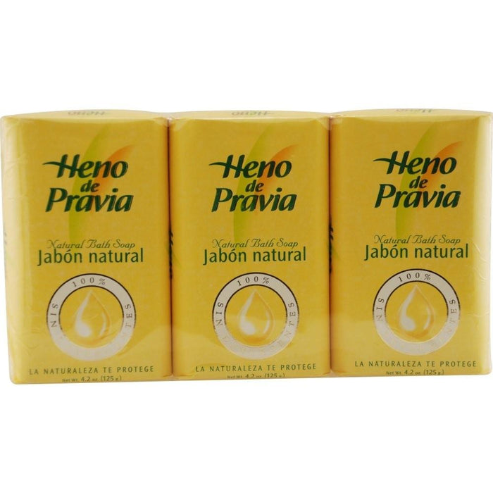 Heno de Pravia Natural Bath Soap for Women, 4.2 Oz., 3/PK