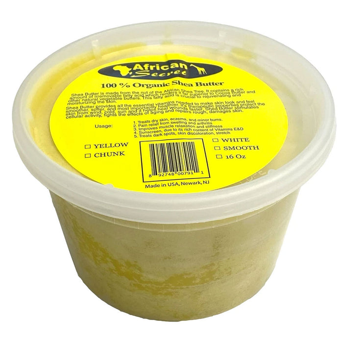 African Secret Shea Butter Smooth Yellow 16 Oz.