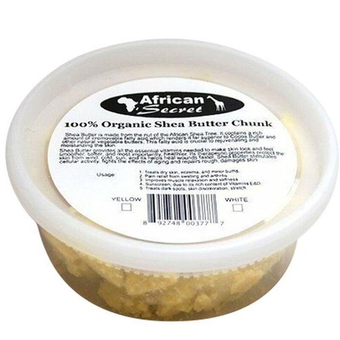African Secret Natural Shea Butter Chunk White 8 Oz.