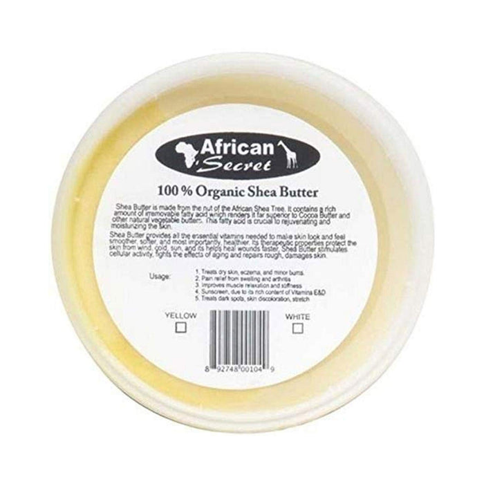 African Secret Natural Shea Butter White 8 Oz.
