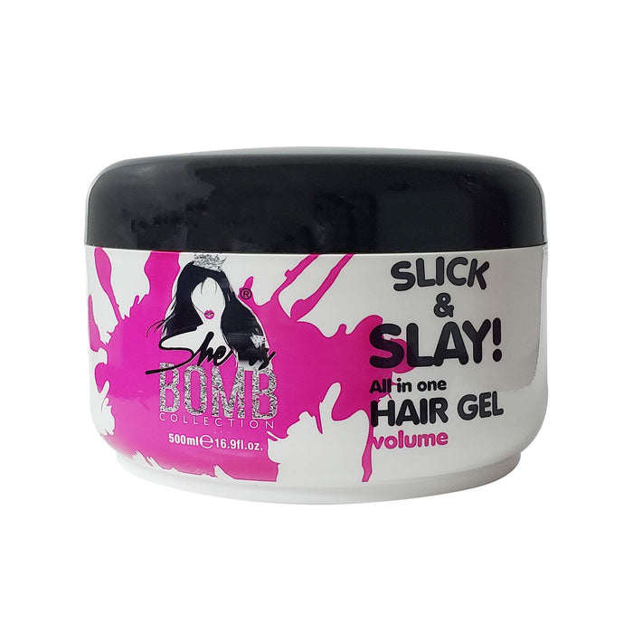 She Is Bomb Collection Slick and Slay All In One Hair Gel, 5.07 Oz.