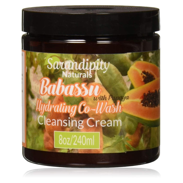 Sarandipity Naturals Babassu Hydrating Co Wash Cleansing Cream 8 Oz