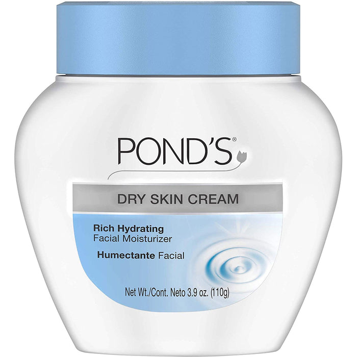 Ponds Dry Skin Rich Hydrating Facial Moisturizer Cream 3.9 Oz.