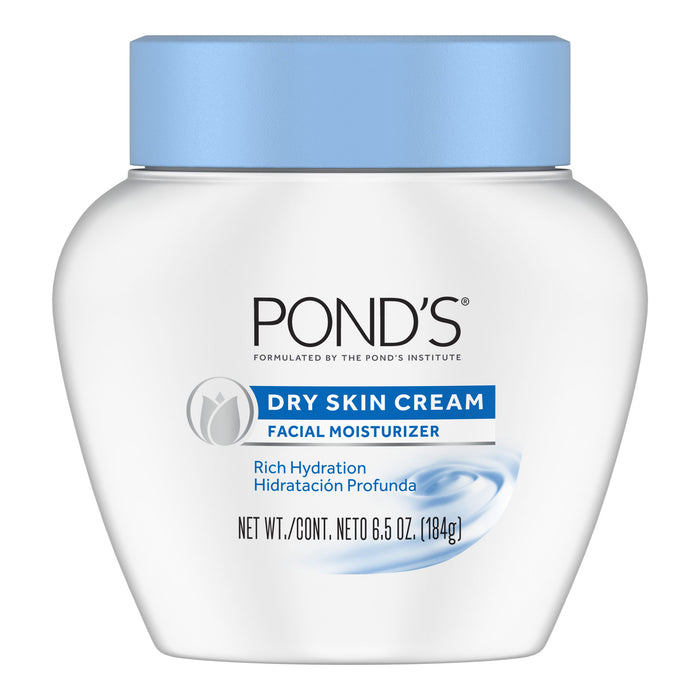 Pond's Rich Hydrating Dry Skin Cream 6.5 oz. PLASTIC JAR.