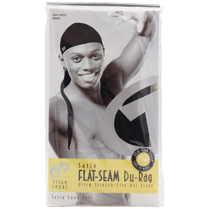Titan Classic Flat Seam Durag Black
