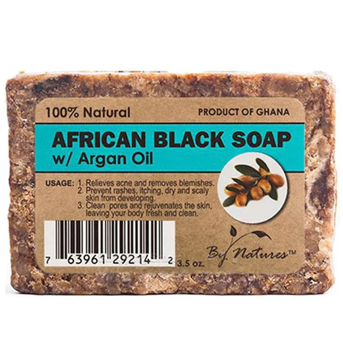 By Natures African Black Soap with Argan Oil 3.5 oz