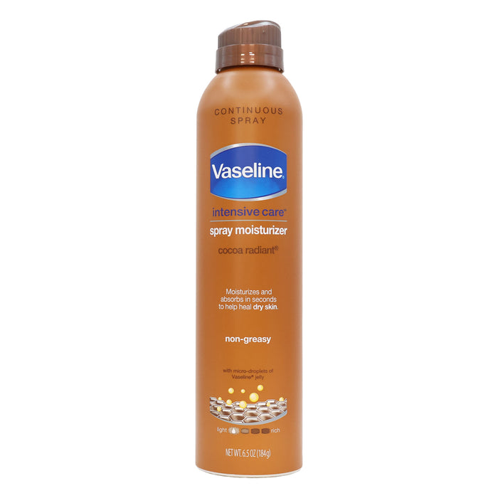 Vaseline Intensive Care Spray Moisturizer Cocoa Radiant, 6.5 Oz.