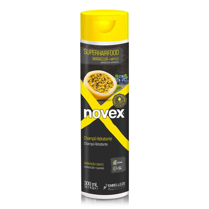 Novex Superhairfood Passion Fruit and Blueberry Shampoo 10.1 Oz. 300 mL