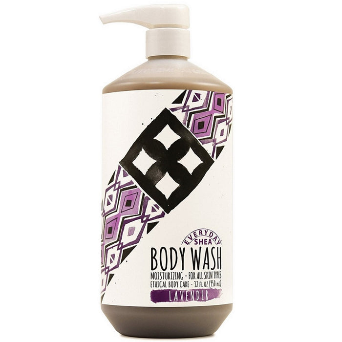 Alaffia Every Day Shea Butter Wash Lavender, 32 Oz.