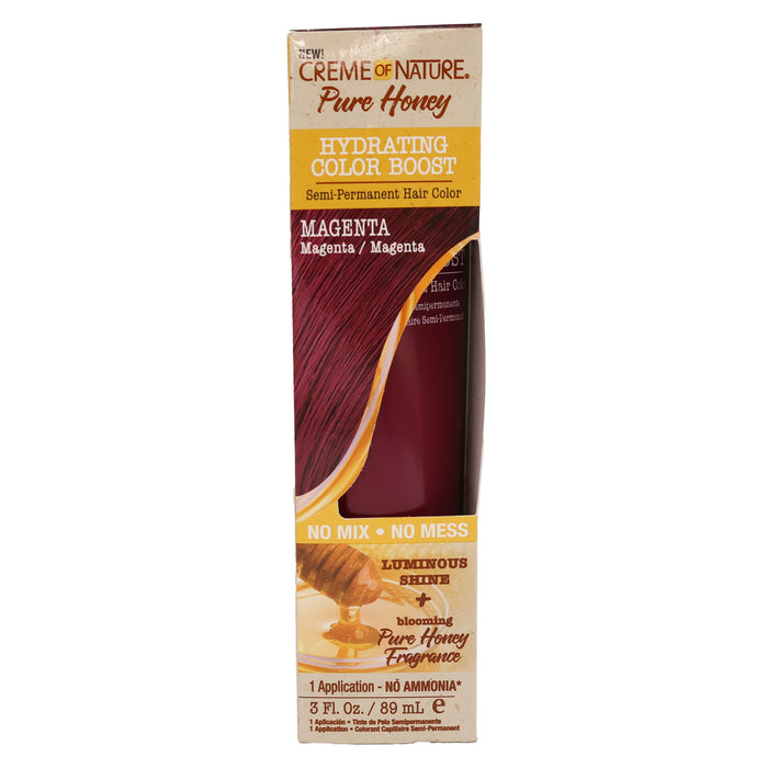 Creme Of Nature Pure Honey Semi-Permanent Hair Color, Magenta, 3 Oz.
