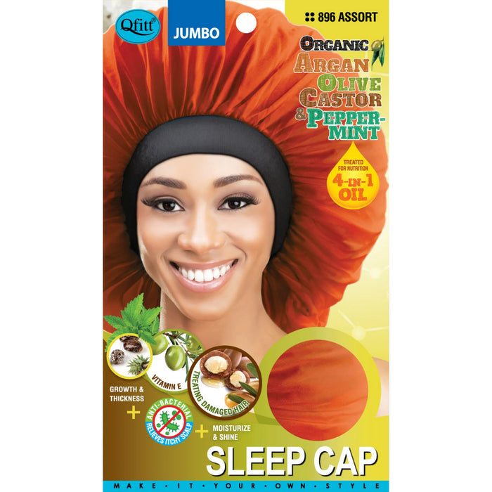MM Headgear Org Satin Sleeping Cap, Assorted Color, Random Color Ship