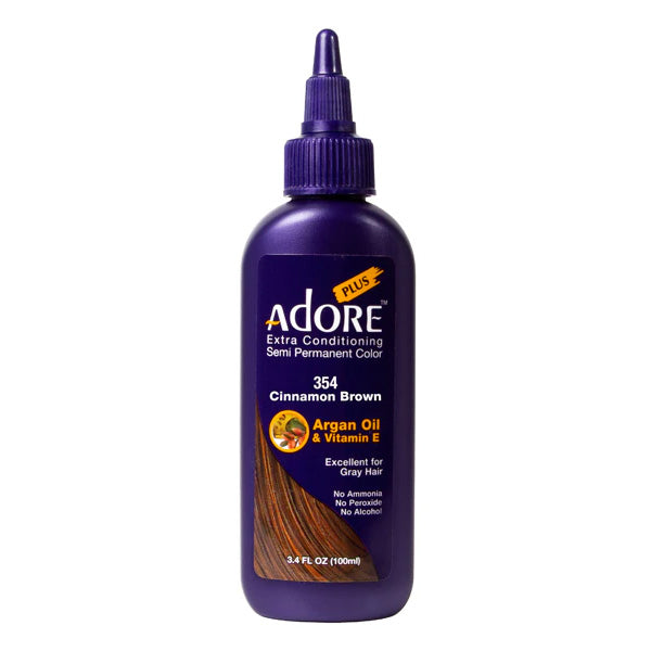 Adore Plus Semi Permanent Hair Color,Cinnamon Brown,354