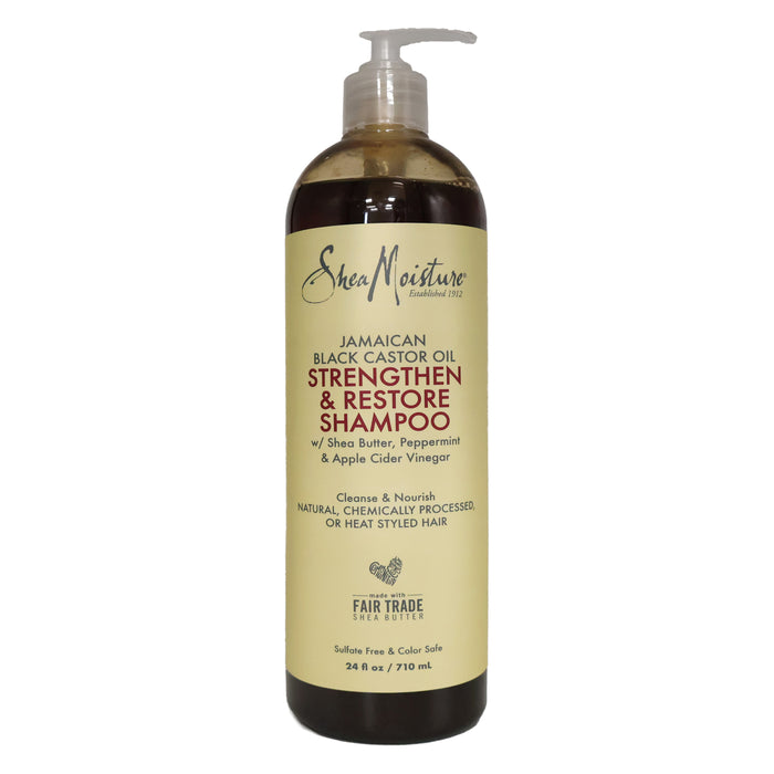 Shea Moisture Jamaican Black Castor Oil Strengthen Restore Shampoo, 24 Oz.