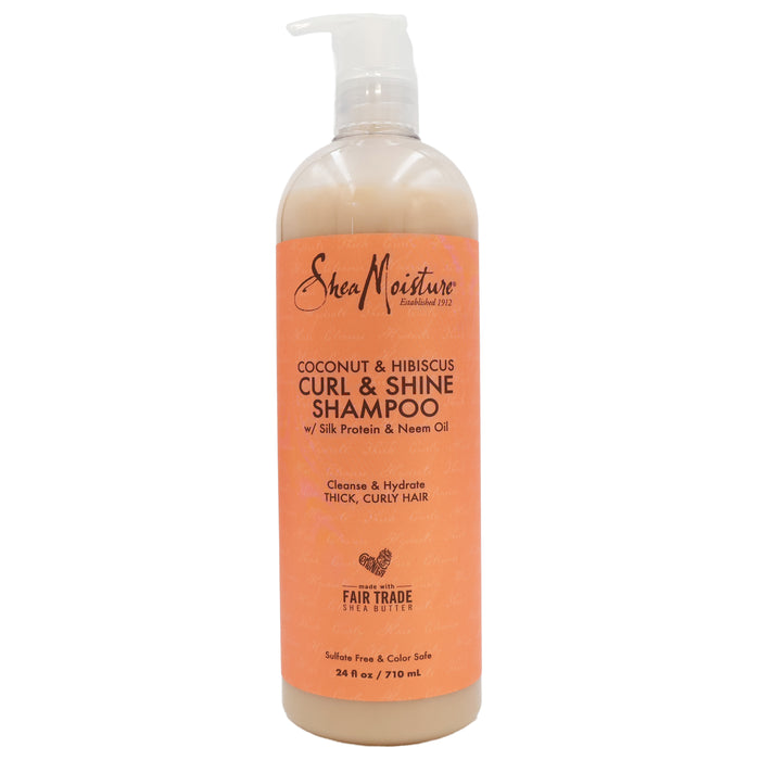 SheaMoisture Coconut Hibiscus Curl Shine Shampoo, 24 Oz