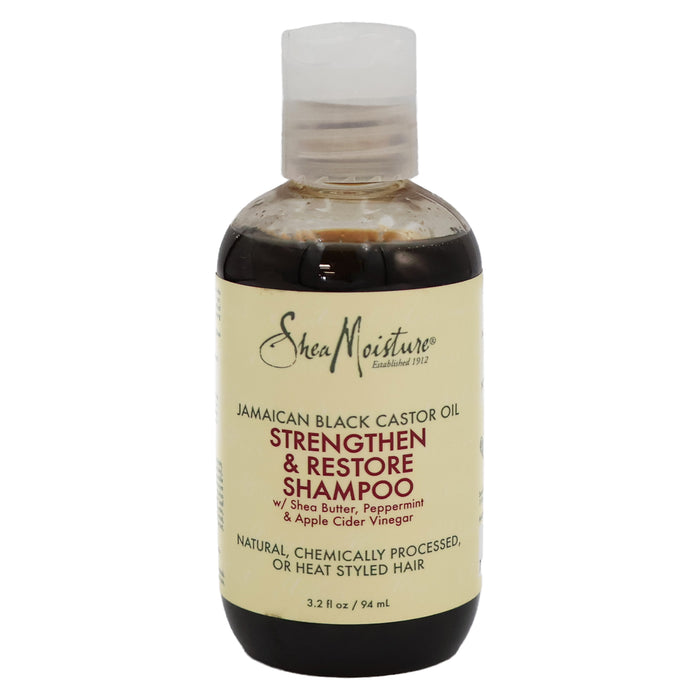 Shea Moisture Jamaican Black Castor Oil Strengthen Restore Shampoo, 3.2 Oz.