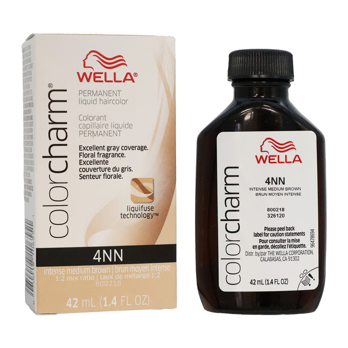 Wella Color Charm 4NN Intense Medium Brown, 1.4 Oz.