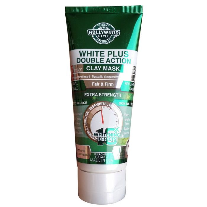 Hollywood Style White Plus Double Action Clay Mask 3.2 Oz.